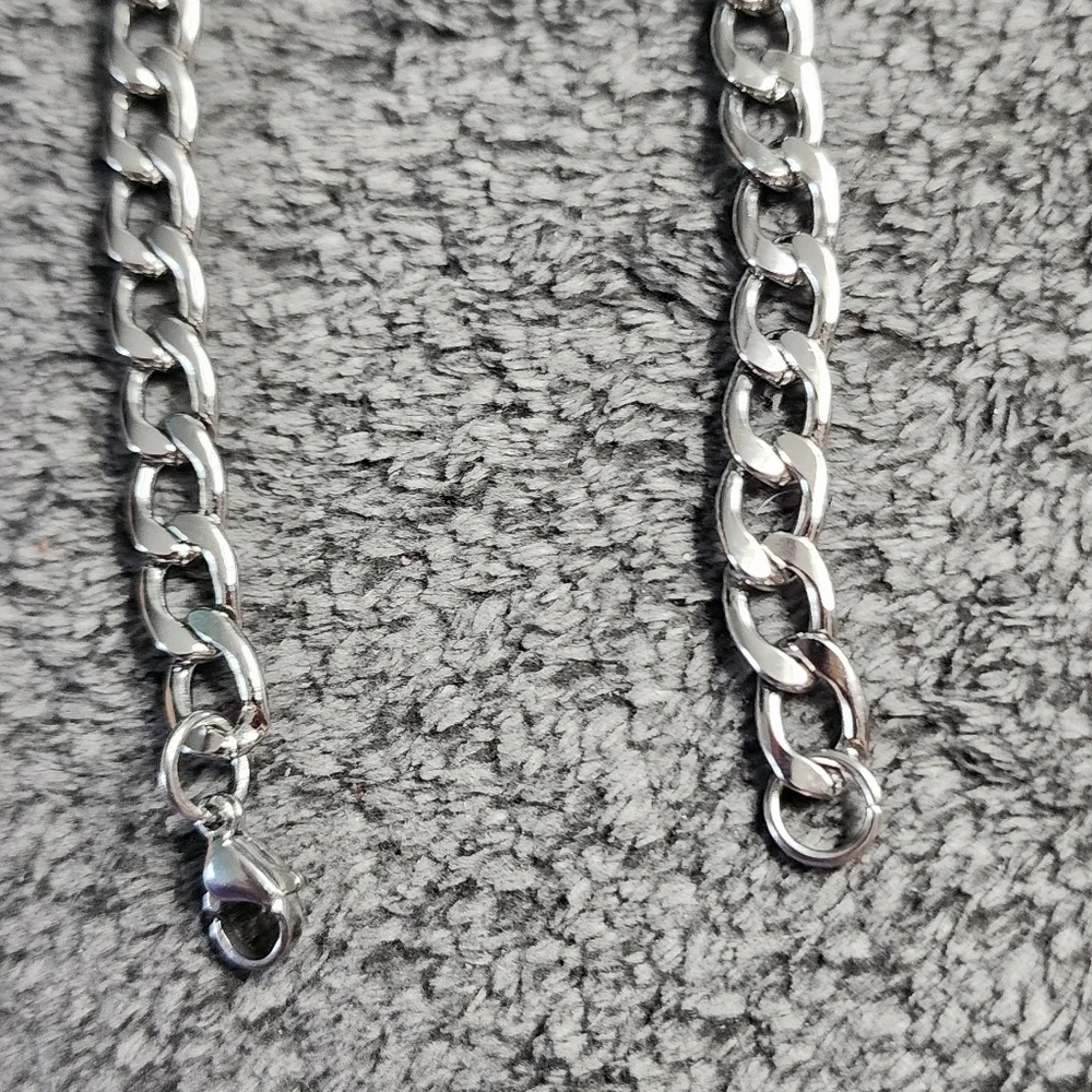 Men's Stainless Steel Curb Chain Bracelet 5mm